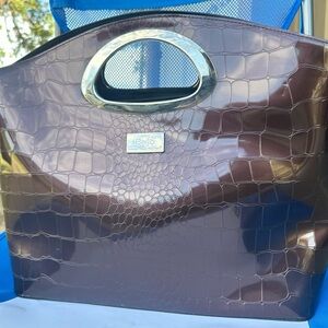 BEIJO patent leather handbag Tote